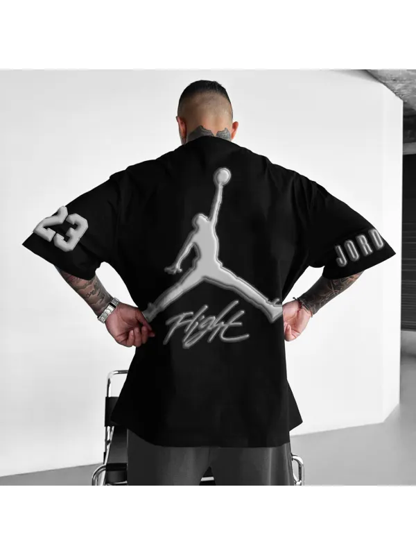 Unisex Oversized Basketball Jumpman T-Shirt - Frontiercool.com 