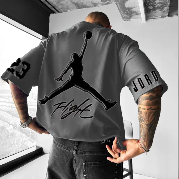 Unisex Oversized Basketball Jumpman Casual T-Shirt - Ootdyouth.com 