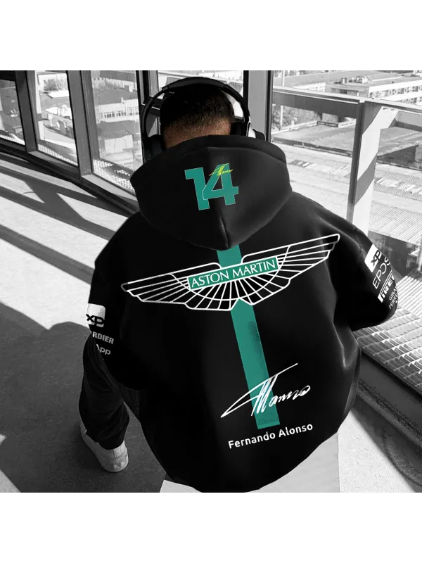 Unisex Racing Print Casual Oversized Hoodie - Shopyiyistories.com 