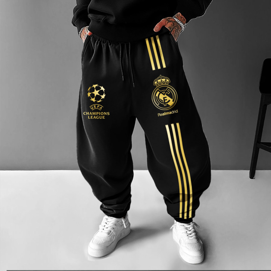 

Unisex Football Team Print Oversized Harem Pants