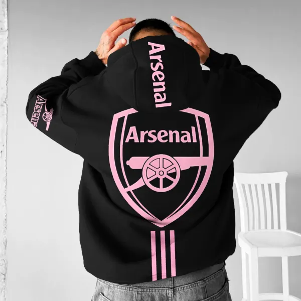 Unisex Oversized Arsenal Football Hoodie - Elementnice.com 