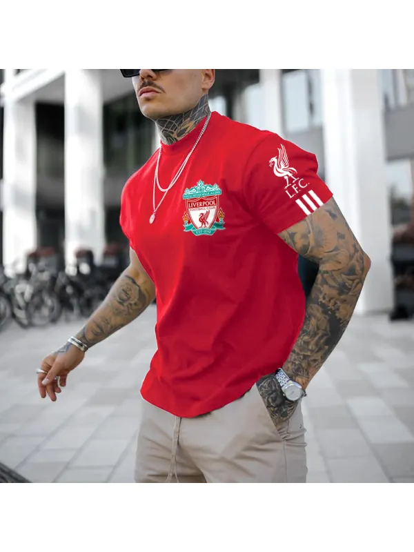 Men's Football Team Print T-Shirt - Shopyiyistories.com 