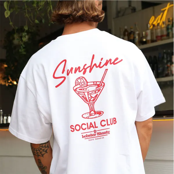 Men's Retro Casual Print Surf T-Shirt - Ootdyouth.com 
