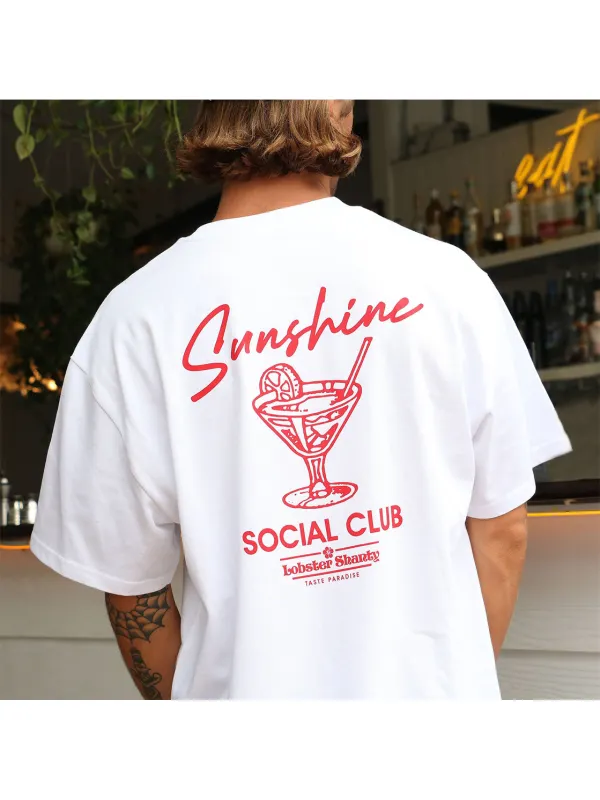 Men's Retro Casual Print Surf T-Shirt - Ootdmw.com 