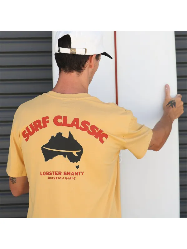 Men's Retro Surf Casual T-Shirt - Ootdmw.com 