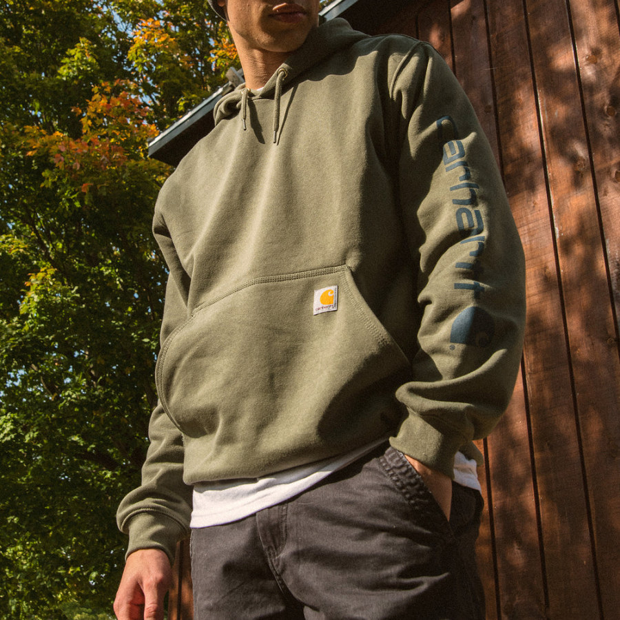 

Men's Long Sleeve Printed Hoodie