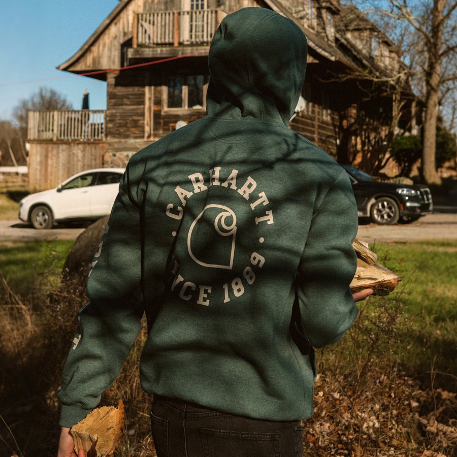 

Men's Long Sleeve Printed Hoodie