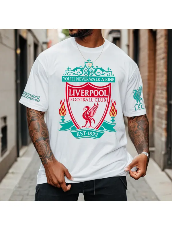 Football Match Recreational Printed Sports T-shirt - Aptkoi.com 