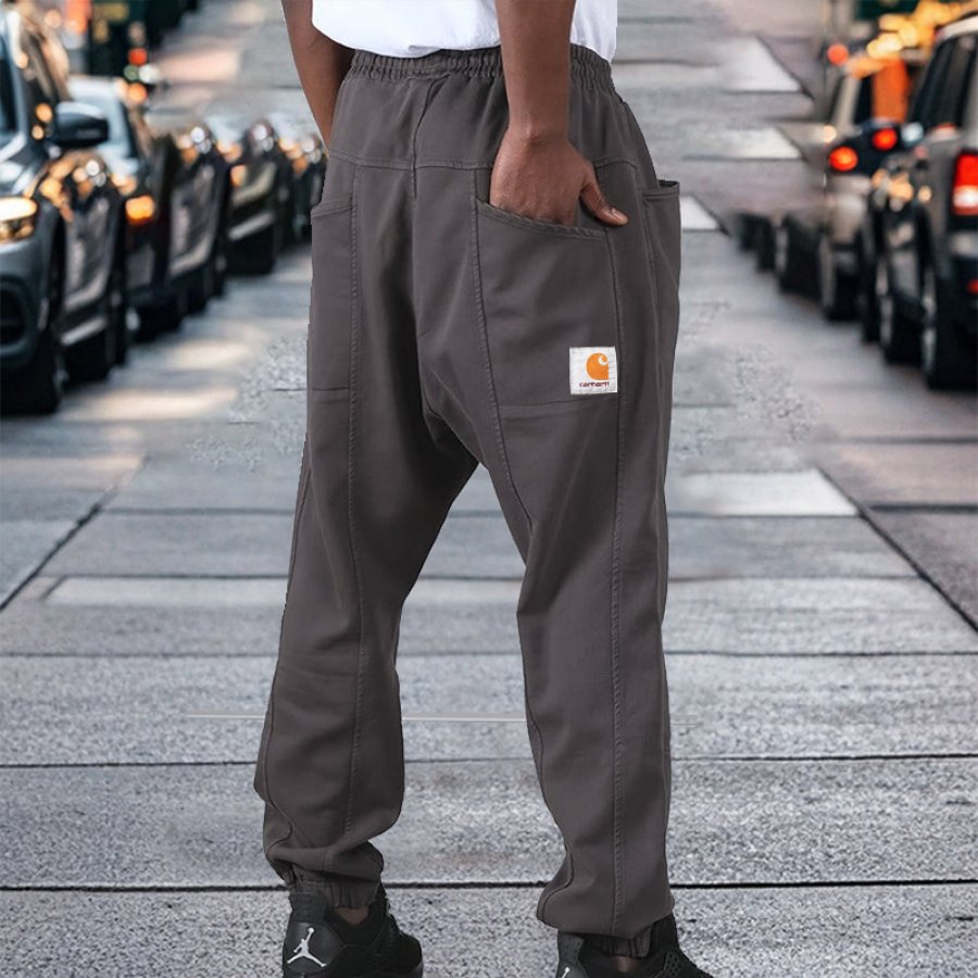 

Men's Vintage Multi-Pocket Drawstring Streetwear Pants