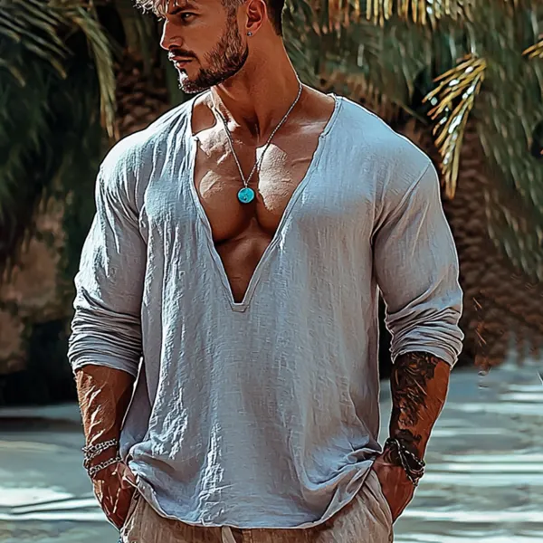 Men's Holiday Basic Casual Holiday T-shirt - Villagenice.com 