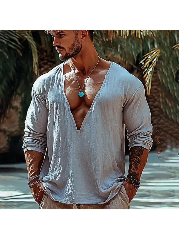 Men's Holiday Basic Casual Holiday T-shirt - Localziv.com 