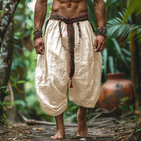 Retro Ethnic Holiday Trousers - Trisunshine.com 