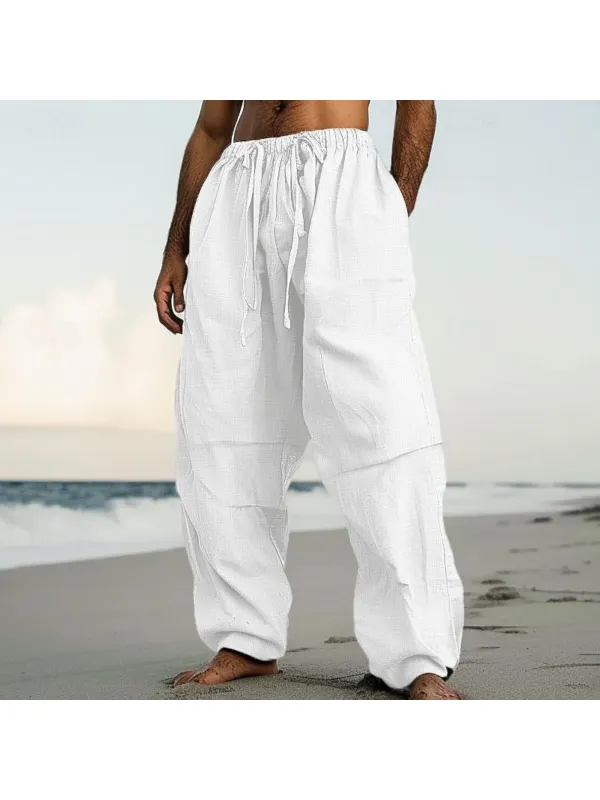 Outdoor Trend Casual Beach Straight Leg Pants Vegan Comfortable Everyday Pants - Shopyiyistories.com 