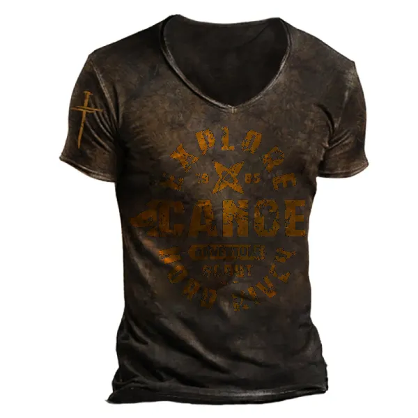 Mens Outdoor Tactical Dark Brotherhood Print T-shirt - Trisunshine.com 