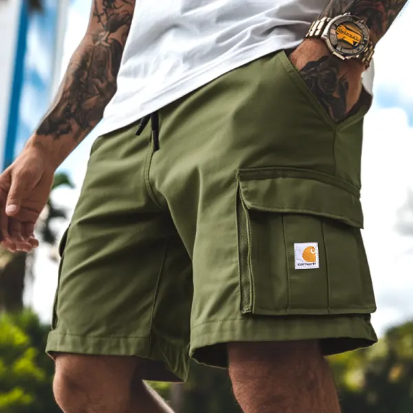 Men's Carhartt Vintage Multiple Pockets Green Cargo Shorts