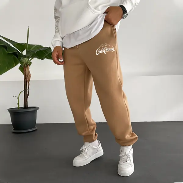 Men's Casual 'California' Print Sweatpants - Trisunshine.com 