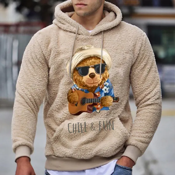 Teddy Bear Warm Men's Casual Lamb Wool Hoodie - Trisunshine.com 