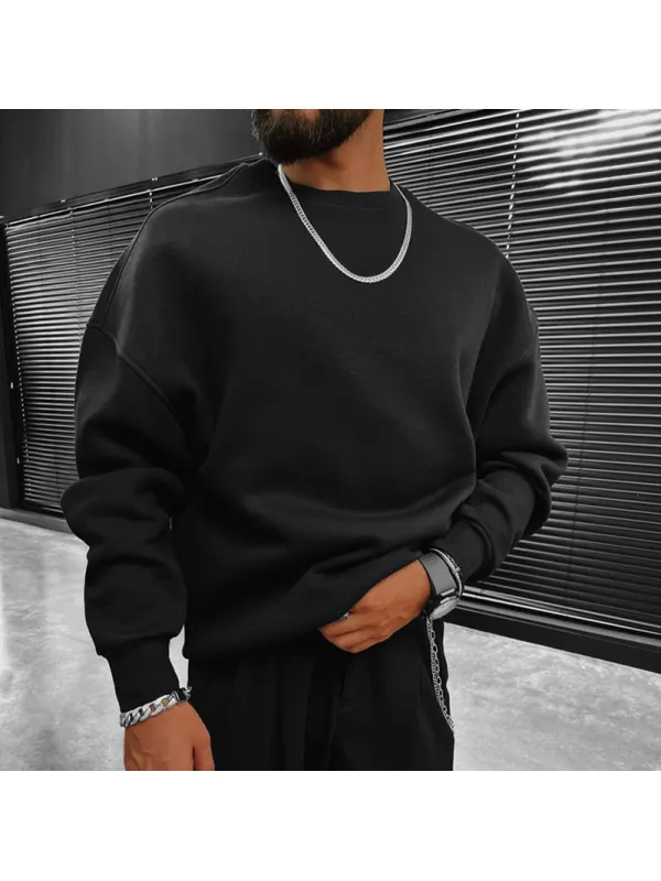 Old School Basic Oversize Sweatshirt - Aptkoi.com 