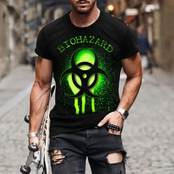 BIOHAZARD Printed Fashion Casual T-shirt - Trisunshine.com 