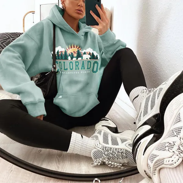 Colorado Print Hoodie - Trisunshine.com 