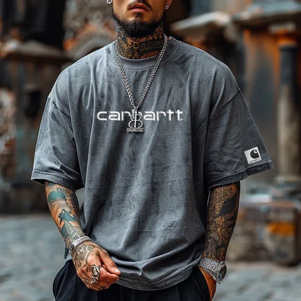 Vintage Casual Oversized Washed T-shirt - Yesunshine.com 