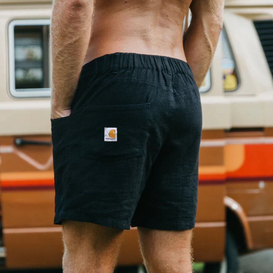 

Men's Vintage Black Denim Shorts