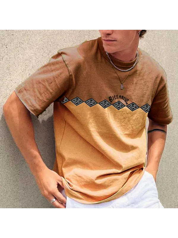 Stylish Casual Men's Surf Vacation T-Shirt - Aptkoi.com 