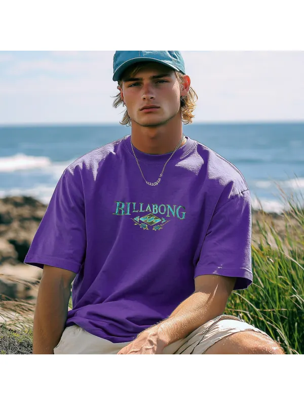 Unisex Retro Surf Casual Tee - Localziv.com 