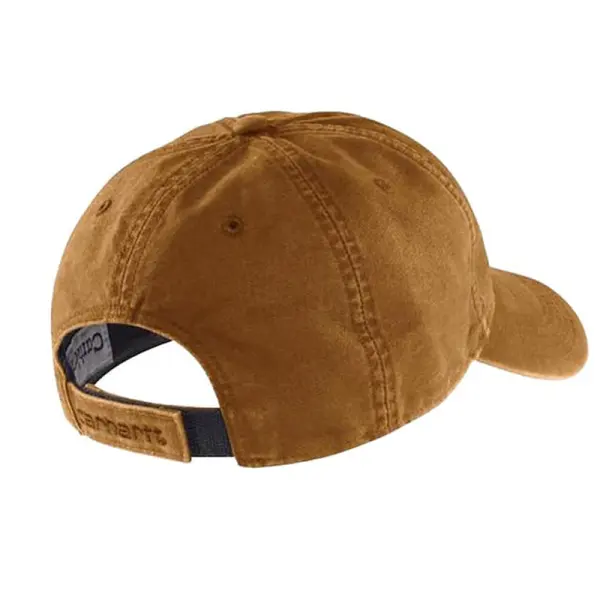 Vintage Canvas Cap With Leather Patch Hat