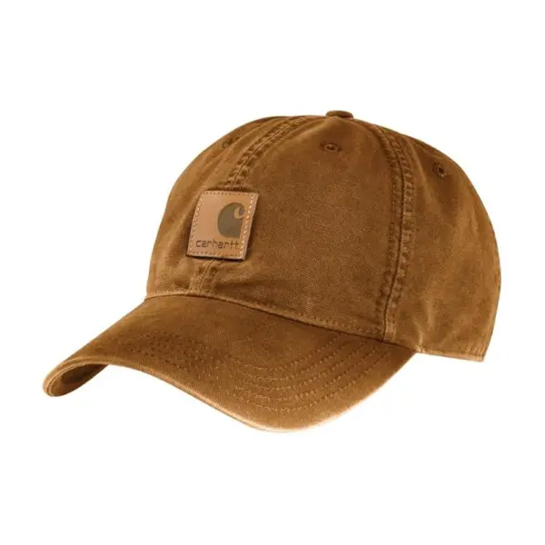 Vintage Canvas Cap With Leather Patch Hat - Upgradecool.com 