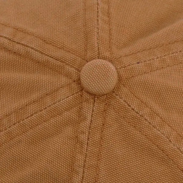 Vintage Canvas Cap With Leather Patch Hat