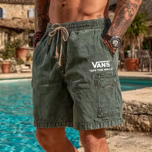 Men's Outdoor Loose Letter Print Shorts - Ootdyouth.com 