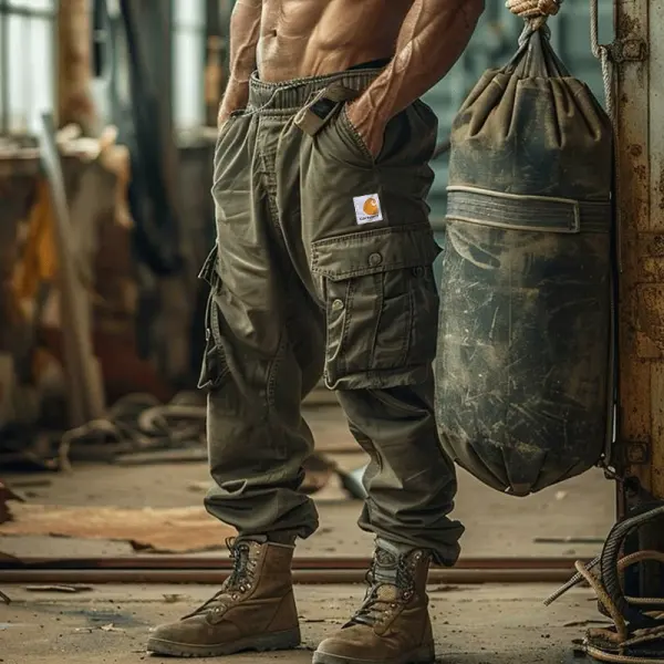 Cargo Pants With Multi-Pockets And Adjustable Waist For Outdoor Activities - Wayrates.com 