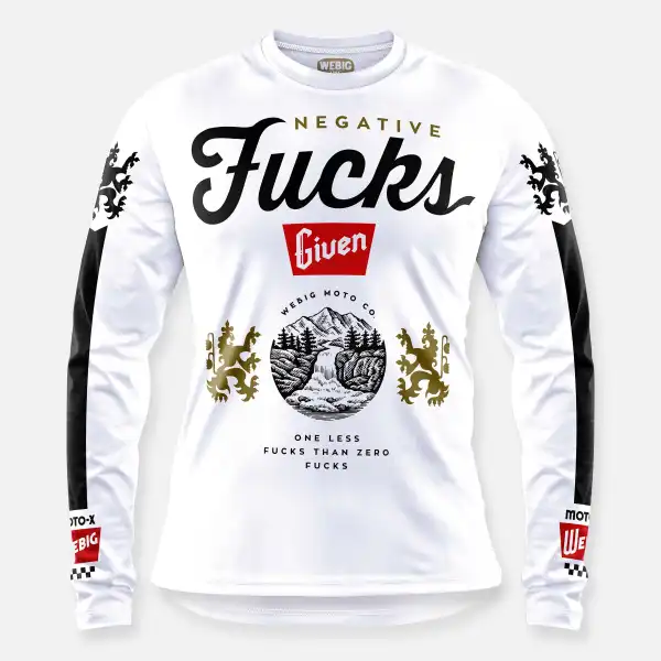 LESS THAN ZERO MOTO JERSEY WHITE - Ootdyouth.com 