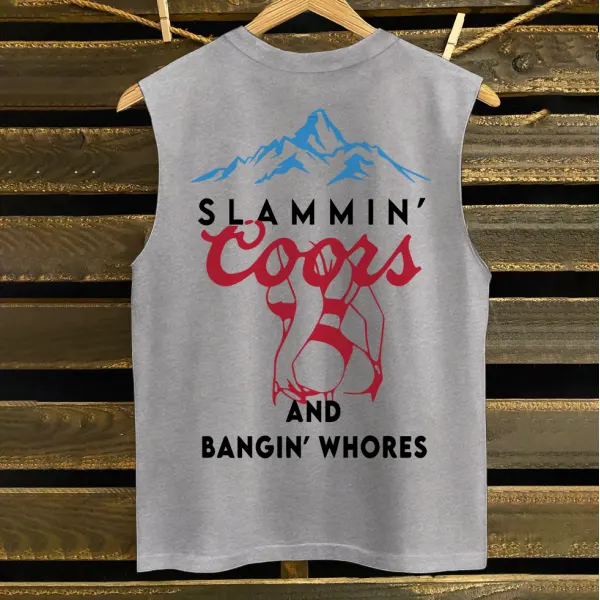 Mountain Enthusiasts Graphic Tank Top - Ootdyouth.com 