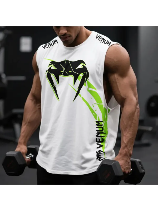 Large Size Loose Comfortable Breathable Sleeveless Top Fitness Sports Extreme Fighting Vest - Aptkoi.com 