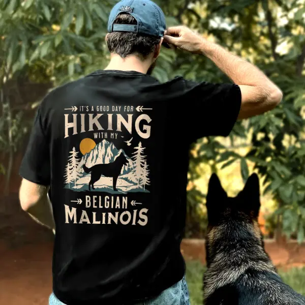 Dog Lovers Hiking Graphic T-Shirt - Trissla.com 