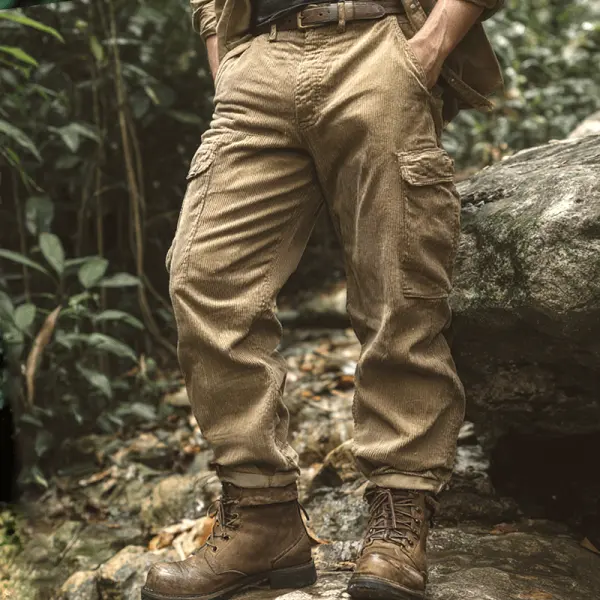 Men's Cargo Pants With Multiple Pockets For Outdoor Adventures - Wayrates.com 