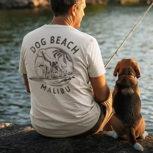 Dog Beach Malibu Graphic T-Shirt - Trissla.com 