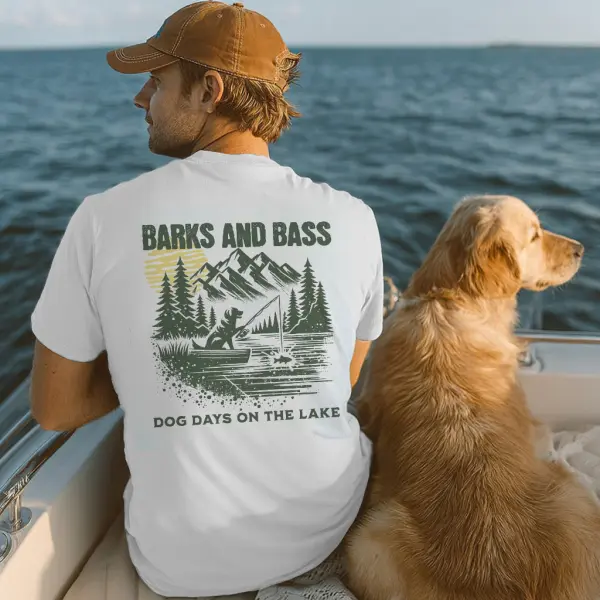 Barks And Bass Graphic Graphic T-Shirt - Trissla.com 