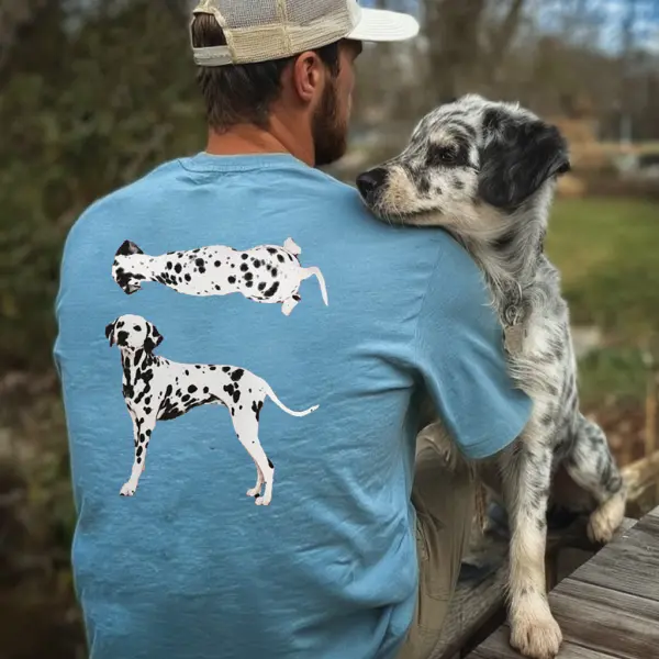 Casual Dalmatian Graphic T-Shirt - Trissla.com 