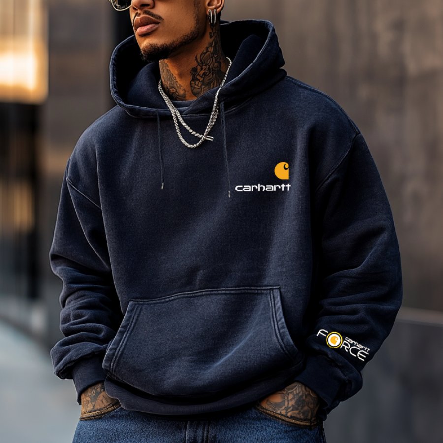 

Men's Casual Stylish Letter Graphic Print Hoodie For Perfect For Casual And Urban Looks