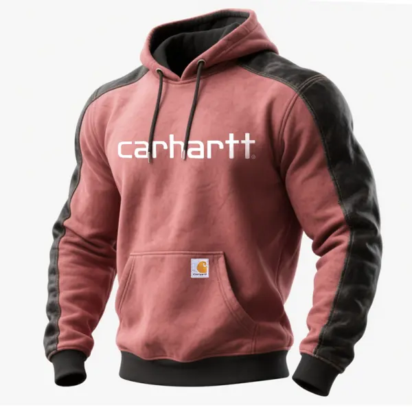 Stylish Hooded Sweatshirt With Contrast Sleeves For Everyday Wear - Wayrates.com 