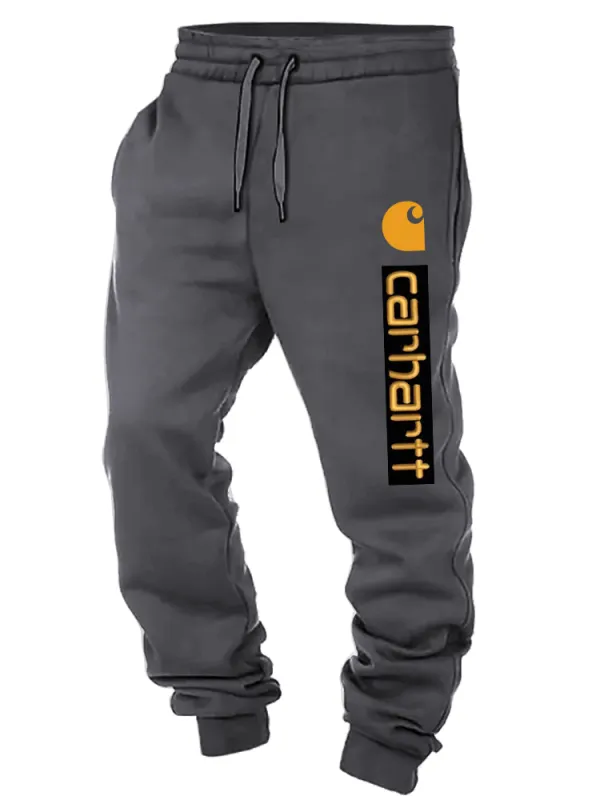 Carhartt Men's Vintage Graphics Print Elastic Waist Drawstring Jogger Sweatpants - Wantbright.com 