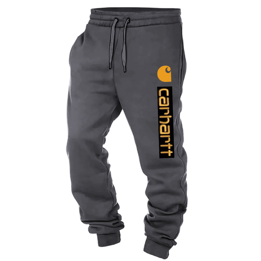 

Men's Vintage Graphics Print Elastic Waist Drawstring Jogger Sweatpants