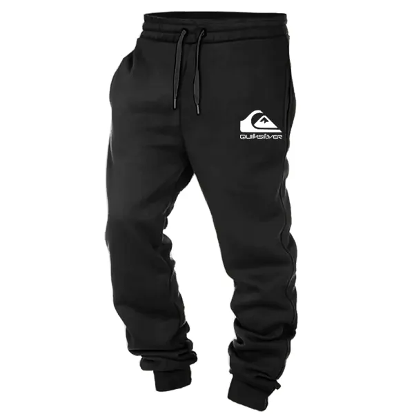 Men's Vintage Surfing Print Elastic Waist Drawstring Jogger Sweatpants - Wayrates.com 