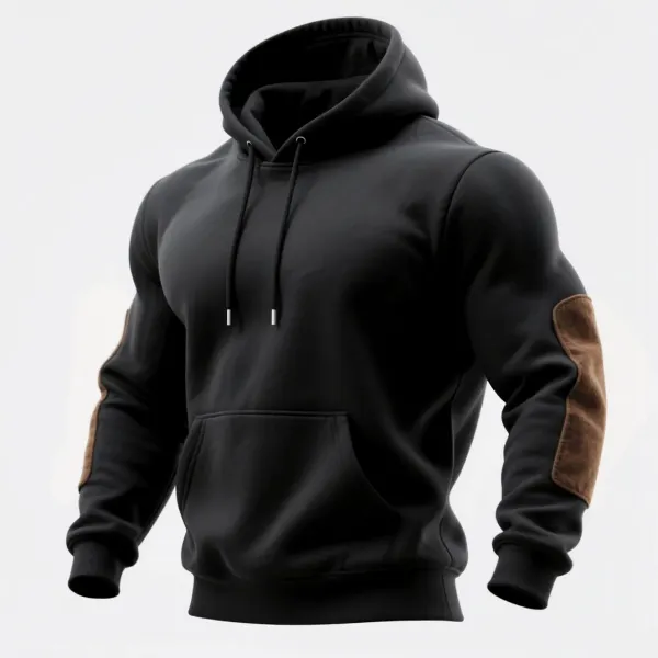 Outdoor Men's Casual Hooded Sweatshirt Retro Western Style Sweatshirt - Rabclub.com 
