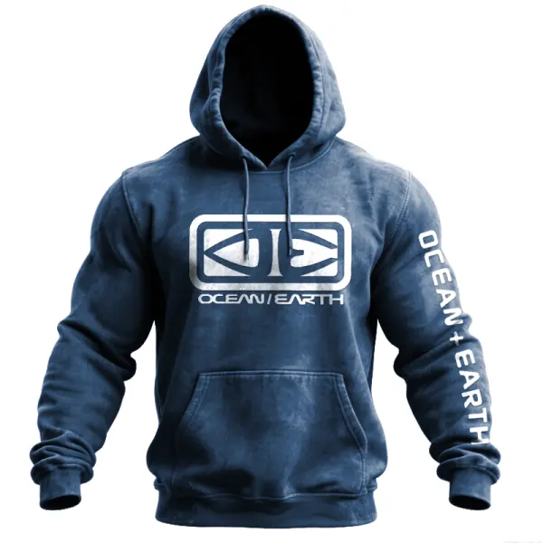 Washed Cotton Stylish Hooded Sweatshirt For Casual Wear - Perfect For Outdoor Adventures - Wayrates.com 