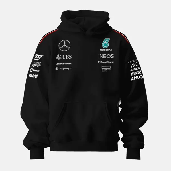 Men's Casual Loose Racing Print Hooded Sweatshirt - Wayrates.com 
