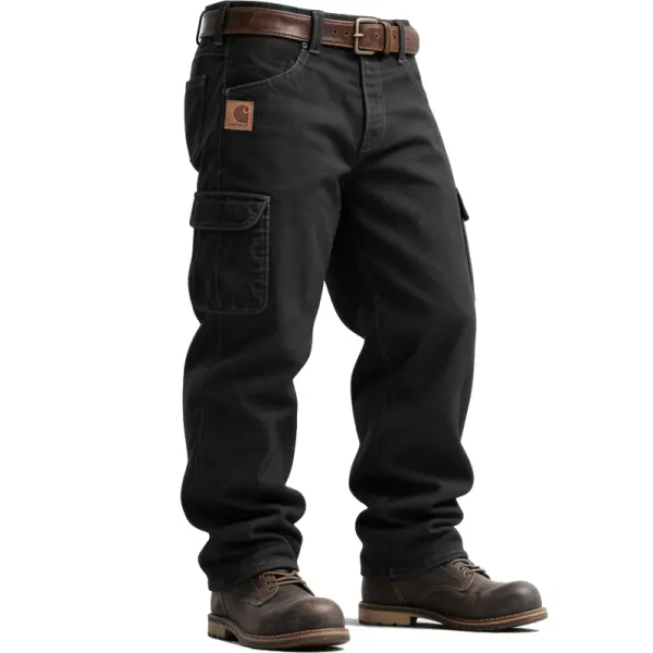 Men's Cargo Work Pants With Multiple Pockets And Durable Design For Outdoor Activities - Wayrates.com 